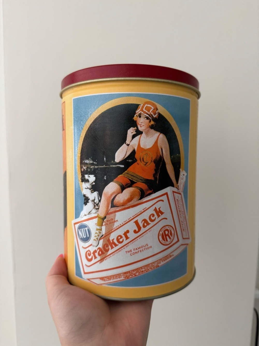 Vintage 1991 Cracker Jack Tin